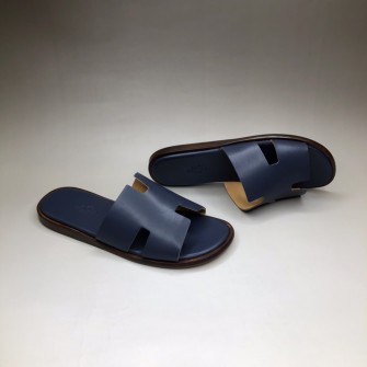 HERMES 에르메스 이즈미르 슬리퍼 H형 디테일 디자인 Izmir sandal 다크 네이비