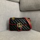 GUCCI 구찌 스웨이드 GG 마몬트 마틀라세 미니