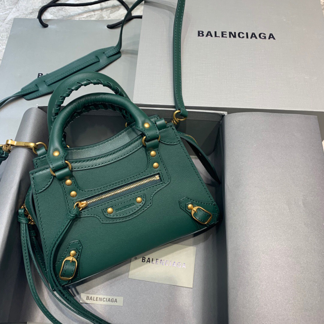 BALENCIAGA 발렌시아가 나노 클레식 미니 탑 핸들 백