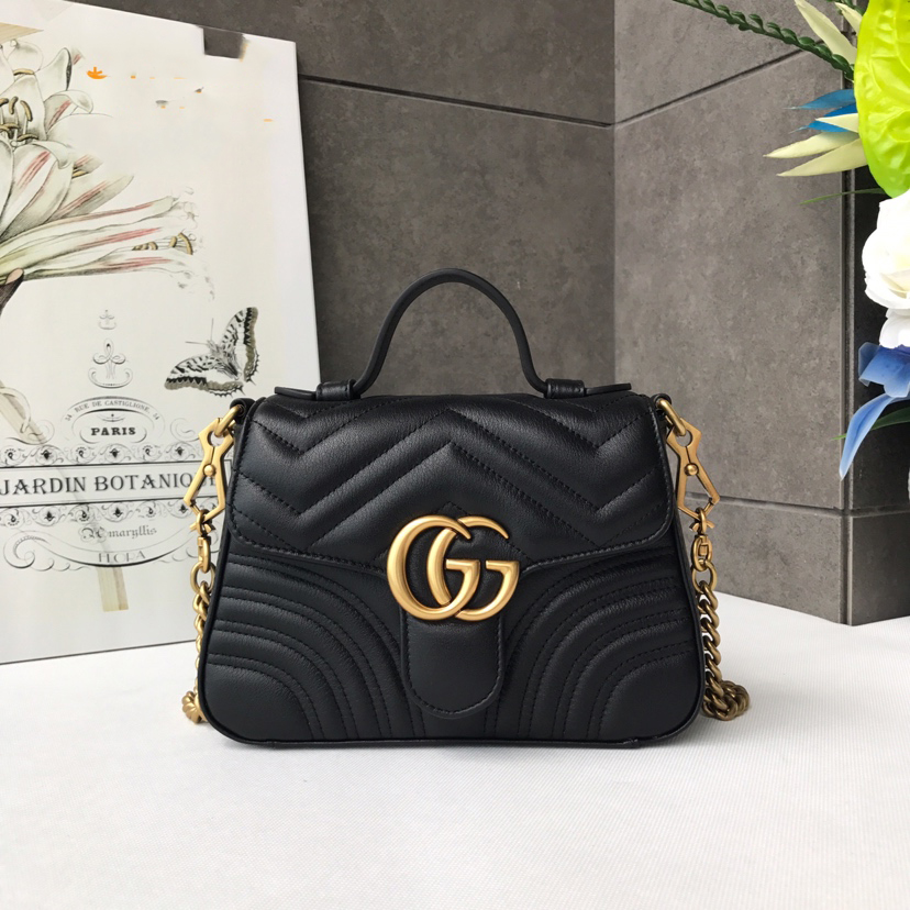 GUCCI 구찌 GG마몽 탑 핸드백