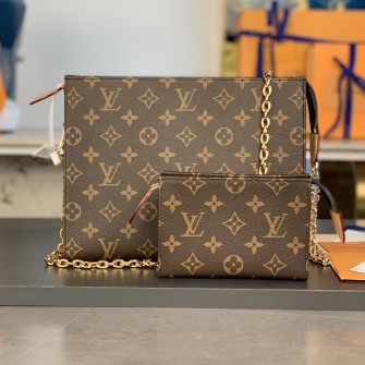 LOUIS VUITTON 루이비통 토일레트리 파우치 온 체인 M81412